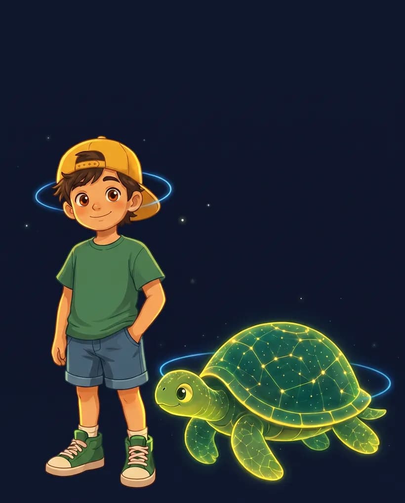 Sam (The Son) with Titan, their Light Companion