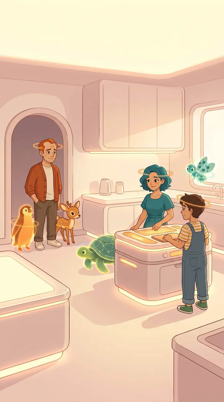 Future — Fifty years on, a kitchen that knows the day before you do.